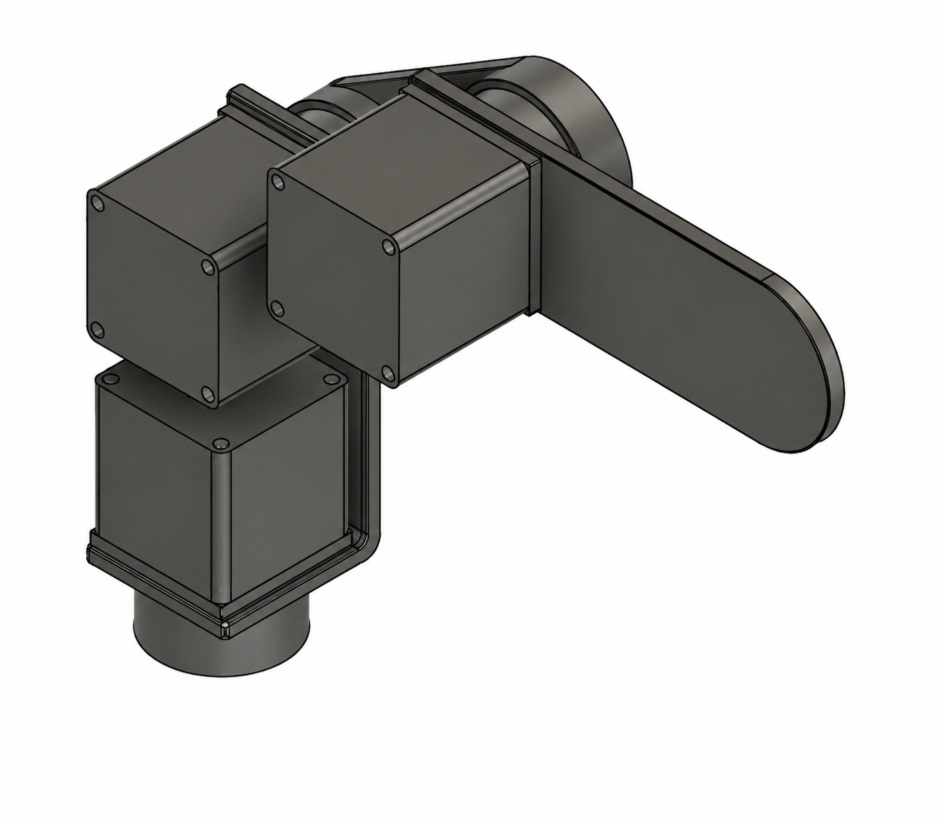 3-axis arm CAD render